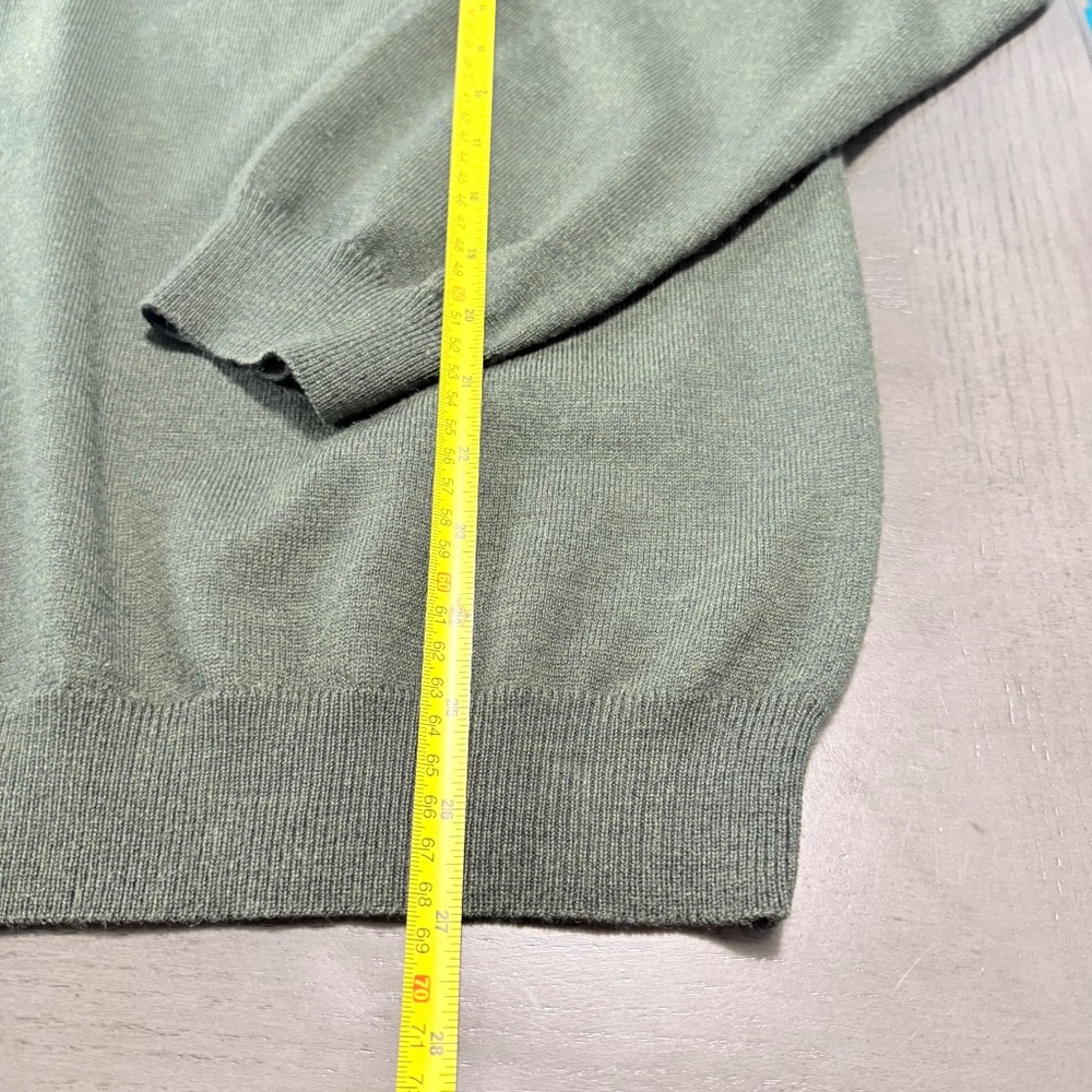 Brooks‎ Brothers Men’s Established Merino Wool Green Sweater Pullover Size XL - Picture 5 of 7